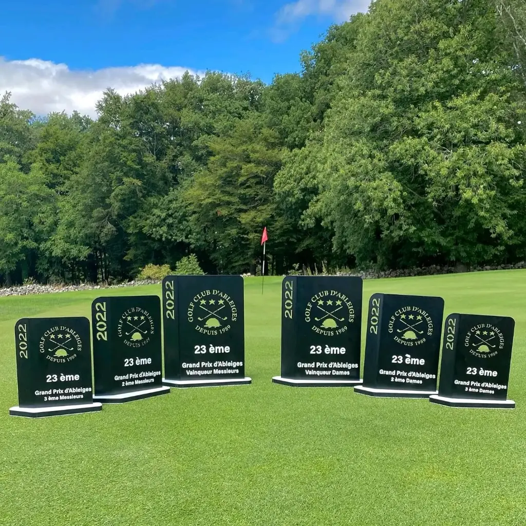 STYL - Trophées golf Acier contemporain